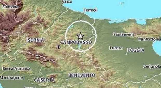 Terremoto, trema il Molise: scossa di magnitudo 4.1 a Campobasso