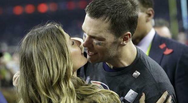 Tom Brady con la moglie Gisele Bundchen