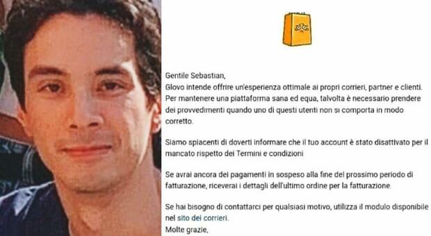 Firenze, Sebastian morto a lavoro: Glovo lo licenzia per «errore». Scoppia la polemica dei sindacati: «Inaccettabile»