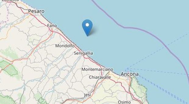 Trema la costa delle Marche: scossa di terremoto in mare al largo di Senigallia