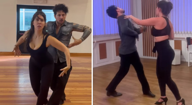 Ballando con le stelle, Wanda Nara e gli schiaffi a Pasquale La Rocca durante le prove: «Non è facile insegnarmi a ballare»