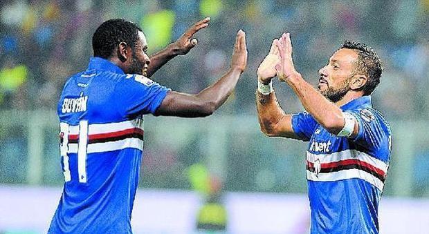Da Zapata a Quagliarella, cuori azzurri contro la Juventus