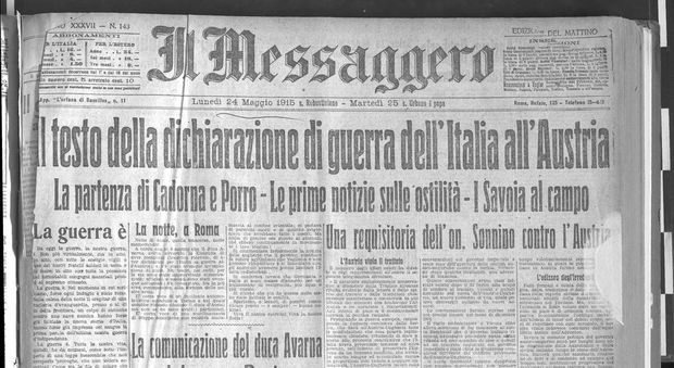 24 maggio 1915 L'Italia presenta la dichiarazione di guerra all'Austria-Ungheria