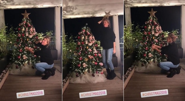 Alessia Marcuzzi, è già Natale: addobbi e decorazioni in famiglia