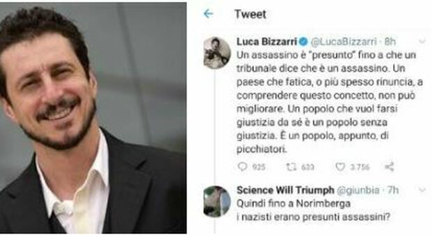 Luca Bizzarri contro la gogna del web: «Un assassino è presunto fino alla condanna». Bufera