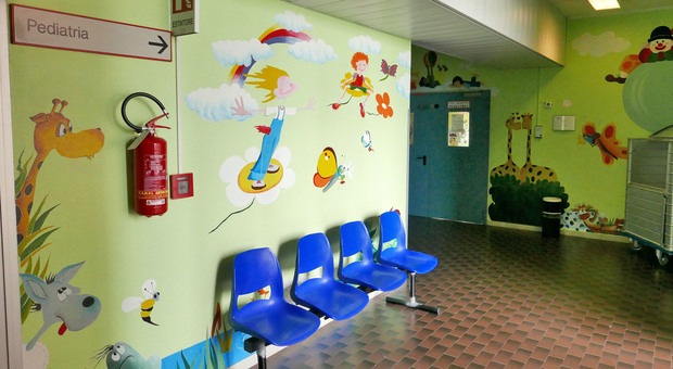 Uno scorcio della Pediatria dell'ospedale di Rovigo: verrà riqualificata e potenziata