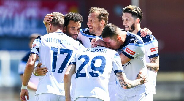 Genoa-Lazio 1-4, tripletta di Immobile a Marassi