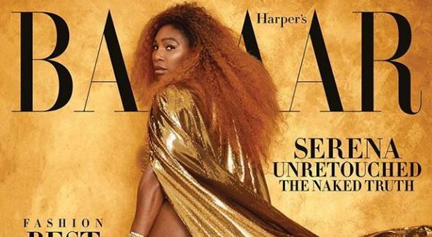 Serena Williams senza ritocchi sulla copertina di Harper's Bazaar: «Ecco la mia nuda verità»