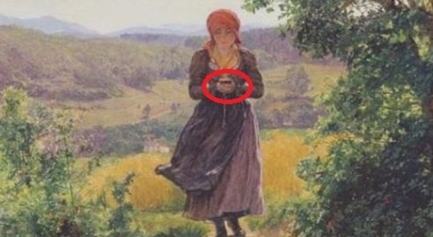 Lo strano caso dello "smartphone" in un dipinto dell'Ottocento: il quadro divide il web (ma ecco la verità)