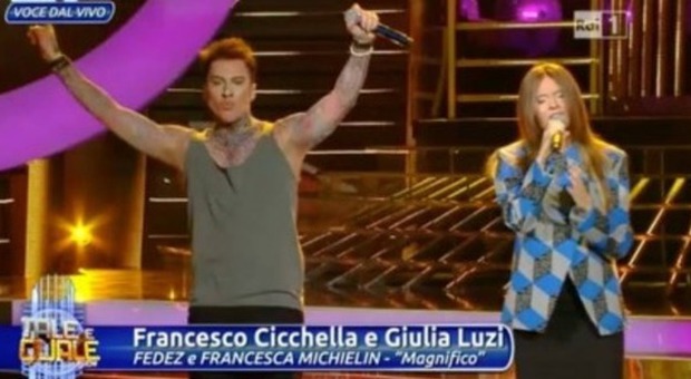 Francesco Cicchella e Giulia Luzi