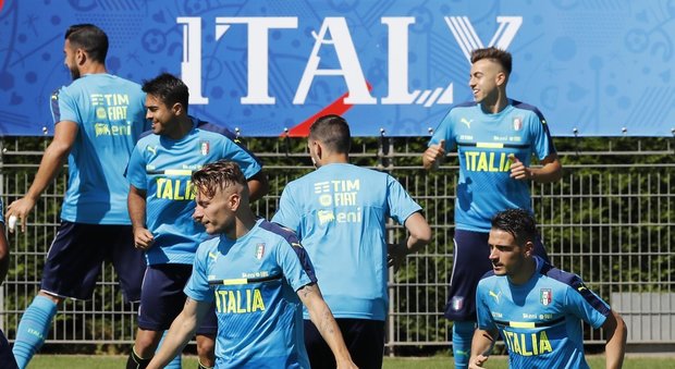 Italia in campo: Buffon si è allenato Ancora lavoro a parte per Candreva
