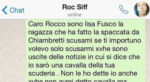 Lisa Fusco: "Rocco voleva farmi fare la spaccata su due francesi". Ecco i messaggi privati