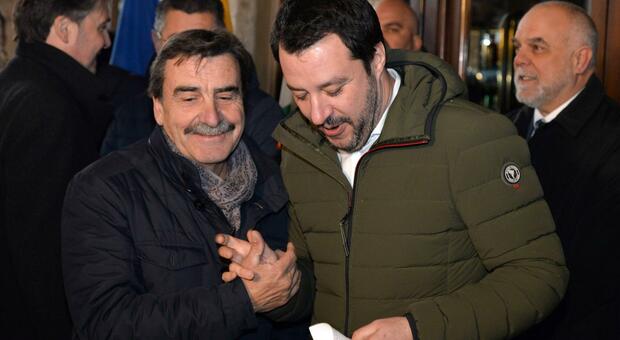 Da Re (a sinistra) con Salvini