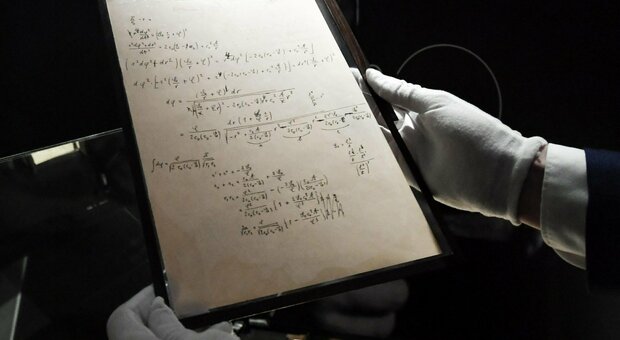 Il manoscritto di Einstein in vendita a prezzi stellari