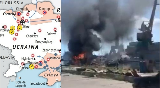 Odessa, missili russi sul porto cruciale per il grano Kiev: «Raid mirato, sputo a Onu e Turchia». Zelensky accusa Mosca