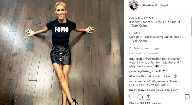 Celine dion discount fomo