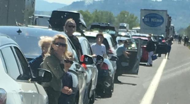 A1, incidente paralizza l'autostrada: 10 km di coda tra Fabro e Orvieto