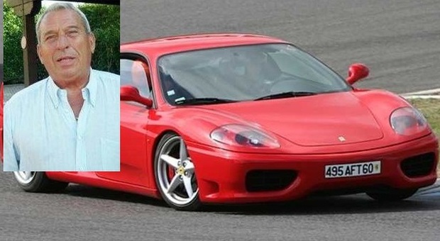 Roberto Lorenzon e una Ferrari Modena