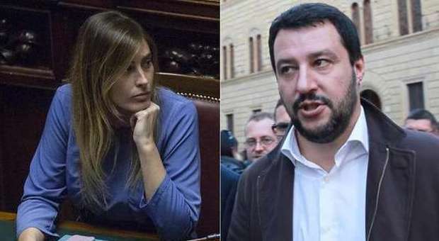 Maria Elena Boschi e Matteo Salvini
