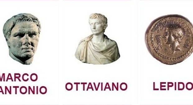 26 novembre 43 a.C. Nasce a Roma il secondo triumvirato