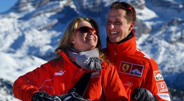 Michael Schumacher con sua moglie Corinna Betsch