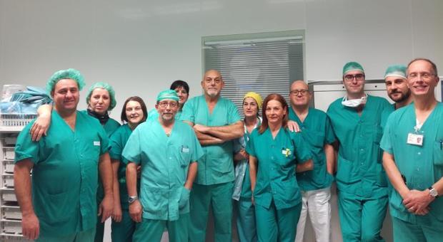 L'equipe dell'unità operativa di urologia dell'ospedale di Conegliano