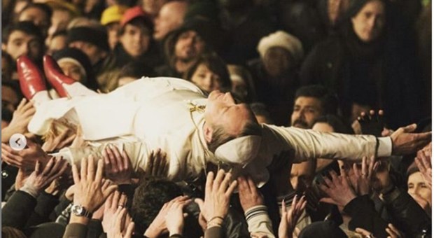 Un'immagine di "The New Pope" che verrà trasmesso su Netflix