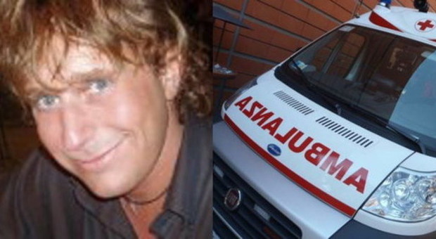 Andrea Mantovani e un'ambulanza