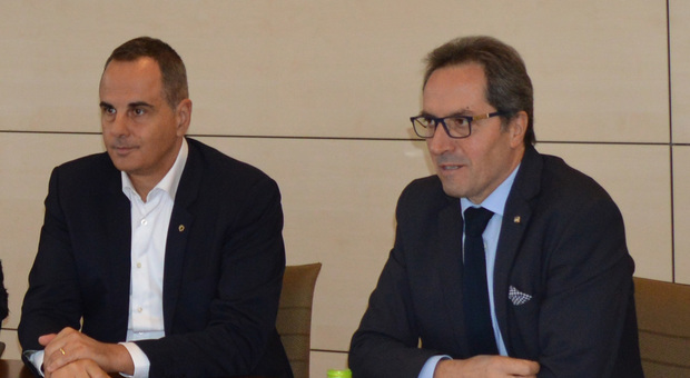 Presidente e segretario generale di Confartigianato Marche Graziano Sabbatini e Marco Pierpaoli