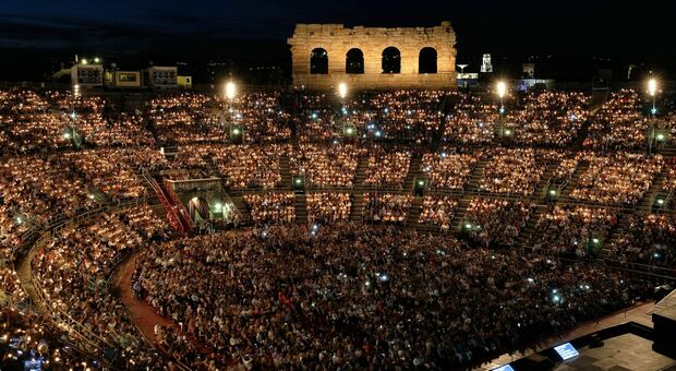 L'Arena di Verona con i suoi 14mila spettatori
