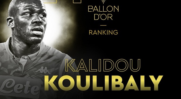 Pallone d'oro, Koulibaly è 24esimo davanti a Benzema e Joao Felix