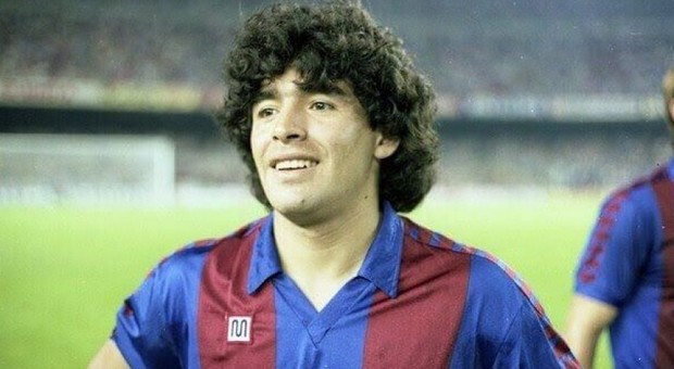 Maradona negli anni del Barcellona