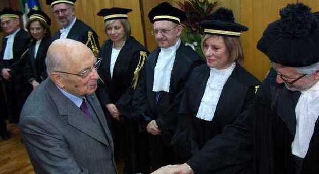 Napolitano alla Corte dei conti (Foto Ansa)