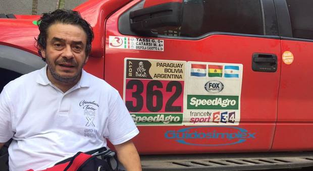 “Io alla Dakar, il cuore a Norcia”: Gianluca è il primo italiano disabile a partecipare