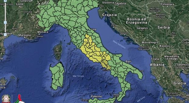 Maltempo, piogge e temporali al centro sud: allerta meteo anche sul Lazio