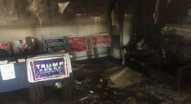 Molotov contro sede del Partito Repubblicano in North Carolina, Trump: «Animali»