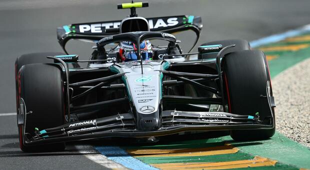 Kimi Antonelli con la Mercedes in Australia