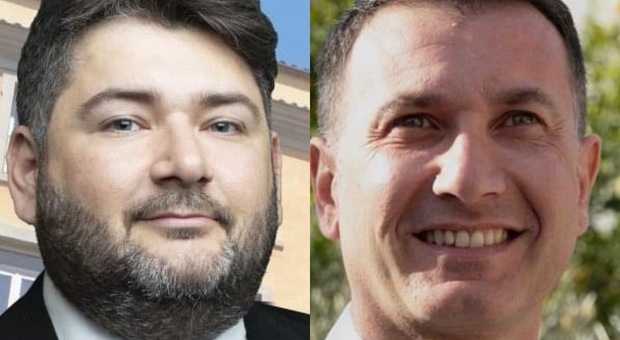 I candidati alla carica di sindaco Giuseppe Italia e Massimo Buonanno