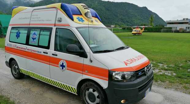 Per trasferire il paziente in pronto soccorso è stata usata un'ambulanza