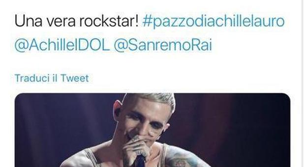 Sanremo 2020, Achille Lauro fa impazzire i social. E Diaco lancia l'hashtag #pazzodiAchilleLauro