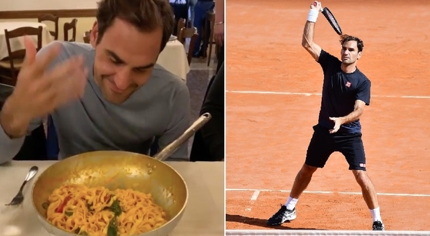 Jannik Sinner e Roger Federer