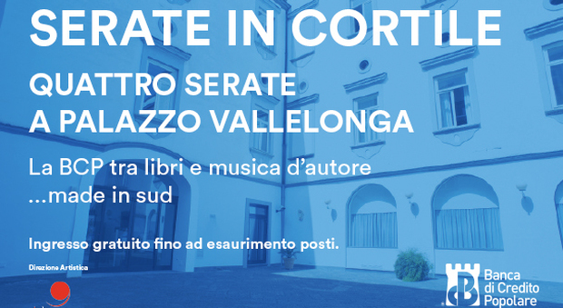 “Serate in cortile”, quattro appuntamenti a Palazzo Vallelonga