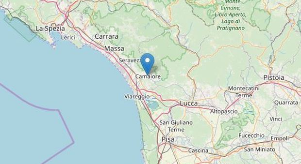 Terremoto in Versilia, magnitudo 2.9 ed epicentro a Camaiore: gente in strada