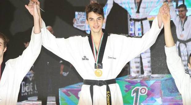 Il terracinese Simone Crescenzi pluricampione italiano di taekwondo