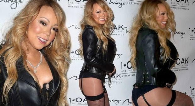 Mariah Carey sempre più sexy: lato b sodo e reggicalze hot nel club di Las Vegas
