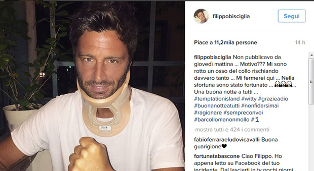 La "scomparsa" di Filippo Bisciglia: "Mi sono rotto l'osso del collo, ho rischiato tanto"