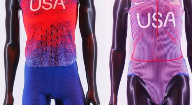 Le divise Nike per gli atleti e le atlete americane per le Olimpiadi di Parigi 2024 (dal profilo Instagram @citiusmag)