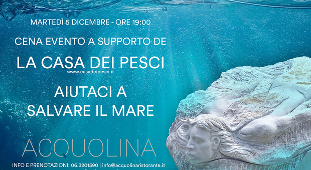 Roma, arte, cibo e cultura per finanziare il primo museo subacqueo a favore di una pesca sostenibile