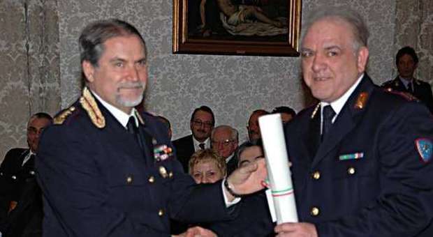 L'ispettore Raffaele Tasselli (a destra) con Italo D'Angelo