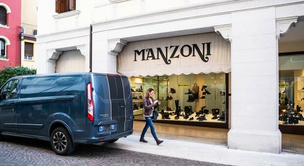 Il negozio Manzoni a Pordenone